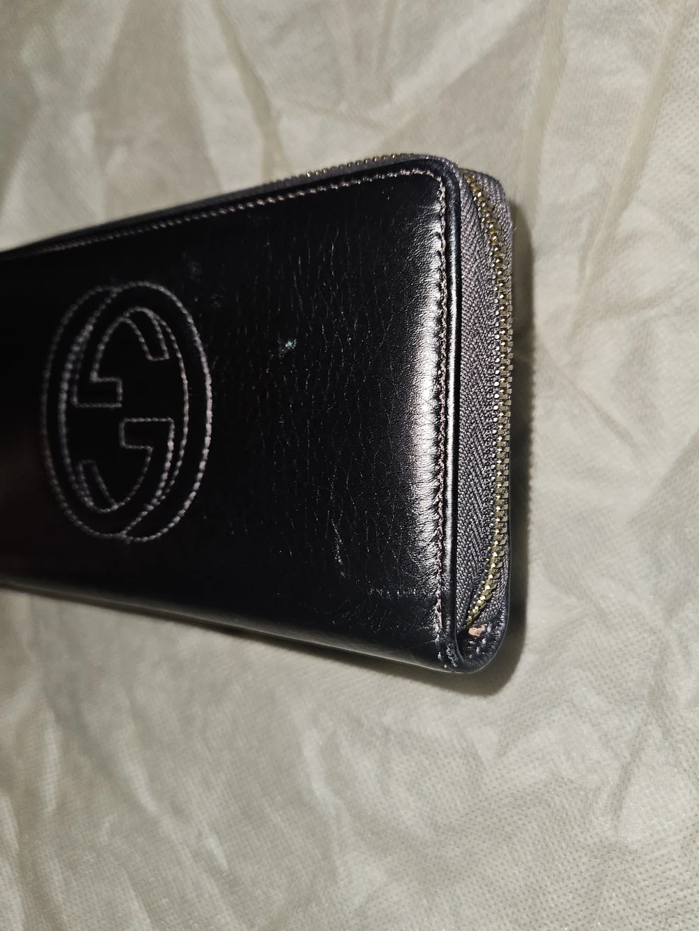 Gucci Double G Zip Wallet with Tassel